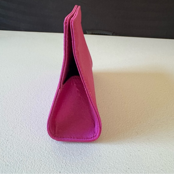The Attico Clutch Fuchsia Pink Satin